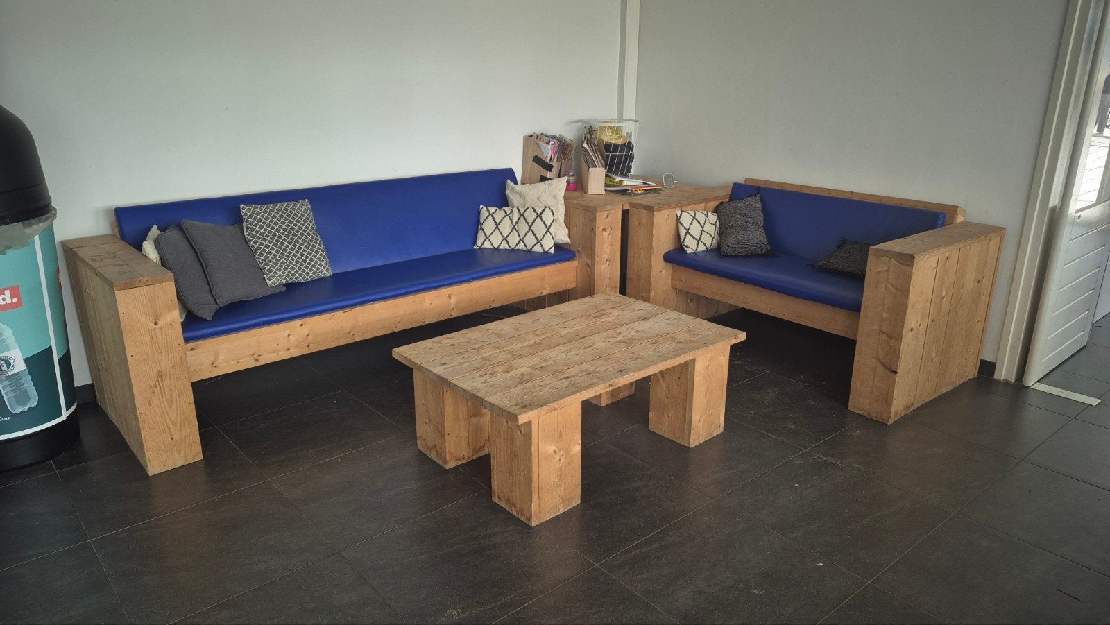Steigerhouten Loungeset - 24 oktober ophalen, Tuin en Terras, Gebruikt, Meer dan 8 zitplaatsen, Steigerhout, Ophalen of Verzenden