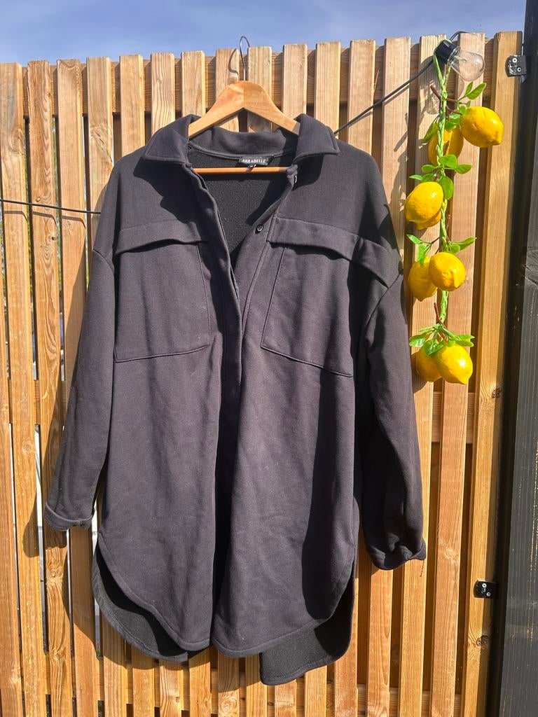 Zwart overhemdjasje Juul & Belle XL, Ophalen of Verzenden, Zo goed als nieuw, Maat 46/48 (XL) of groter, Zwart