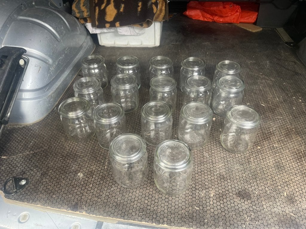 Weckpotten met deksel VEGLA, Ophalen of Verzenden, Gebruikt, Glas, Pot, Bus of Blik