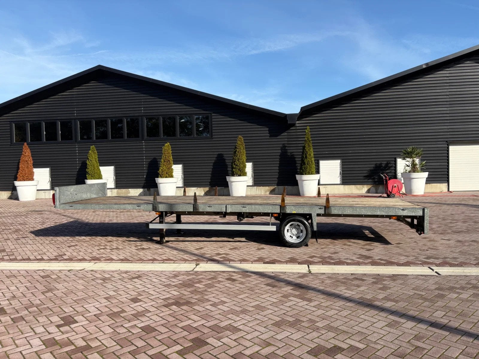 VELDHUIZEN P37-4 BE oplegger VLAK 5.5 TON (bj 2007), Auto's, Overige brandstoffen, Bedrijf, Aanhangers en Opleggers, Te koop