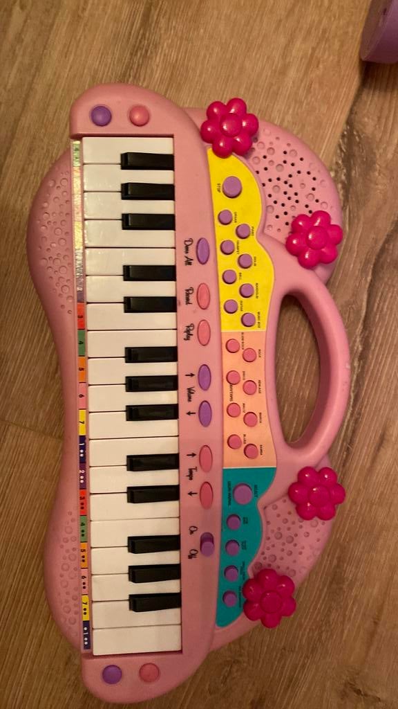 Roze kinder keyboard, Muziek en Instrumenten, Keyboards, Ophalen, Zo goed als nieuw, Overige aantallen, Overige merken