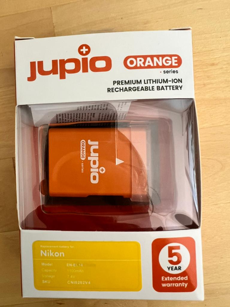 Jupio batterij accu EN-EL14 voor Nikon NIEUW, Ophalen of Verzenden, Nieuw
