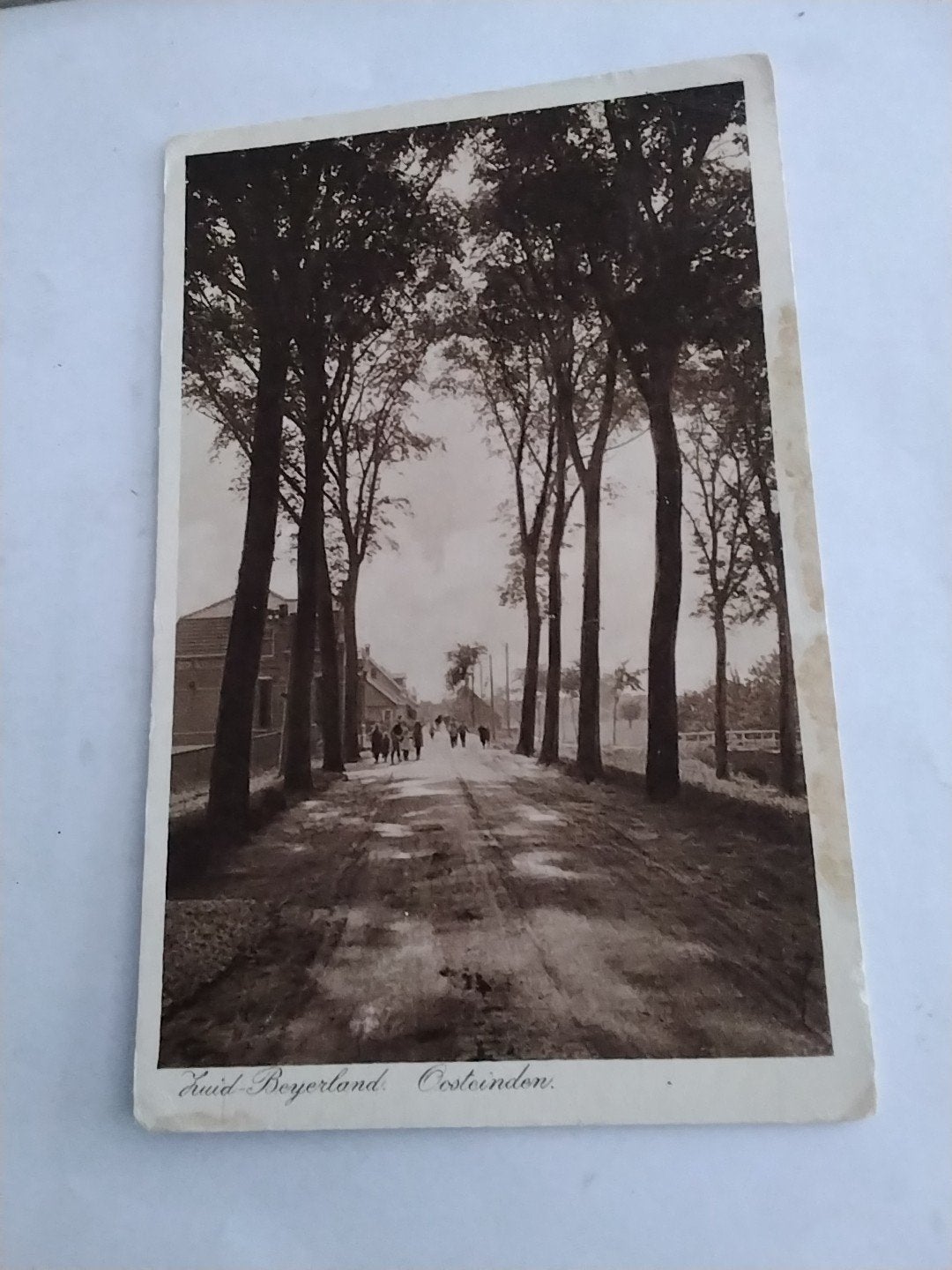 Oude Ansichtkaart Zuid-Beijerland Oosteinde, Ophalen of Verzenden, Voor 1920, Gelopen, Zuid-Holland