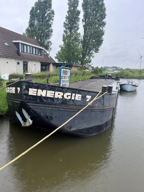 Robuust ponton 'ENERGIE 7' te koop met cvo, Watersport en Boten, Gebruikt, Minder dan 100 pk, Ponton, Diesel