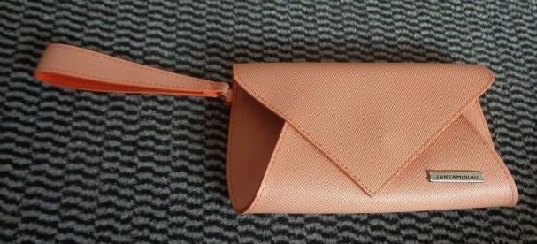 Jan Taminiau KLM tasje, clutch, toilettas oranje, zalmrose, Sieraden, Tassen en Uiterlijk, Tassen | Damestassen, Ophalen of Verzenden