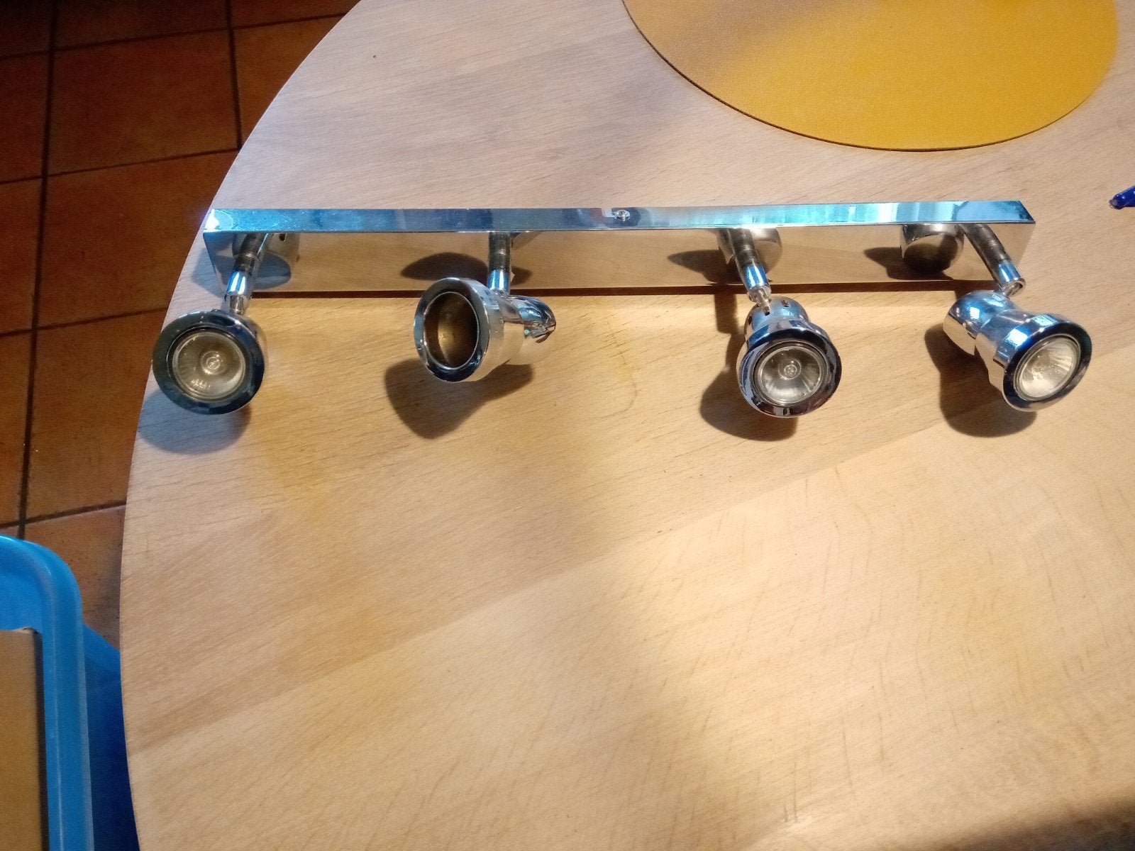 Ranex 4-lichts plafondspot met GU10 fittingen, Halogeen, Gebruikt, GU10, Ophalen of Verzenden