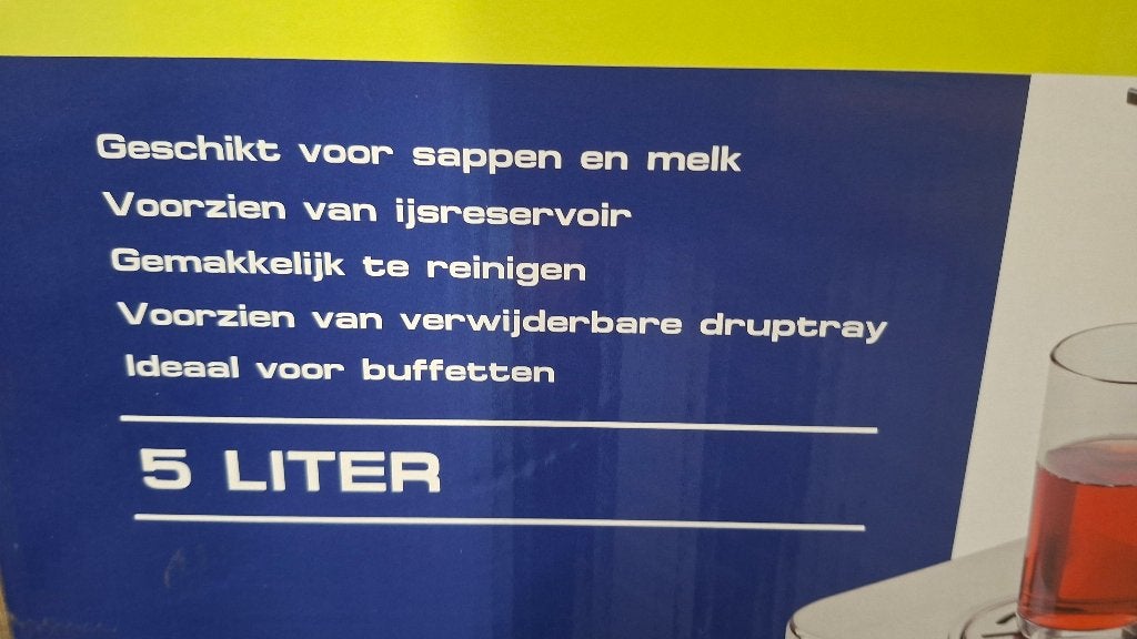 TGFF Tapkan Sapkan drankendispenser dranken dispenser., ,, Nieuw, Ophalen of Verzenden, ,