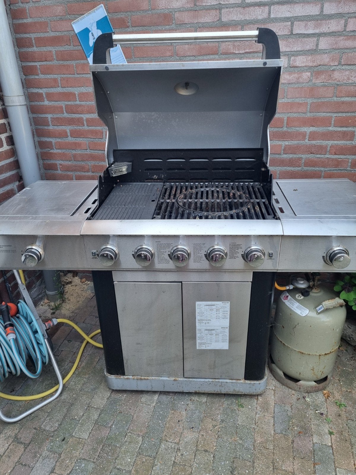 Buitenkeuken gas bbq, Ophalen