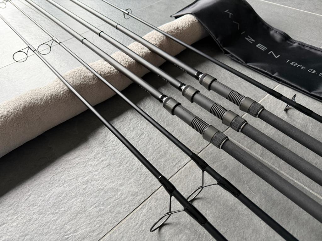 3 x Korda Kaizen Platinum 12ft 3,5lbs NIEUWSTAAT!, Ophalen, Zo goed als nieuw, Complete set