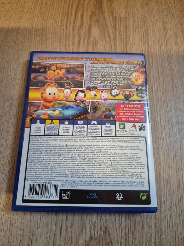 PS4 spel garfield kart furious racing, 1 speler, Ophalen of Verzenden, Vanaf 3 jaar