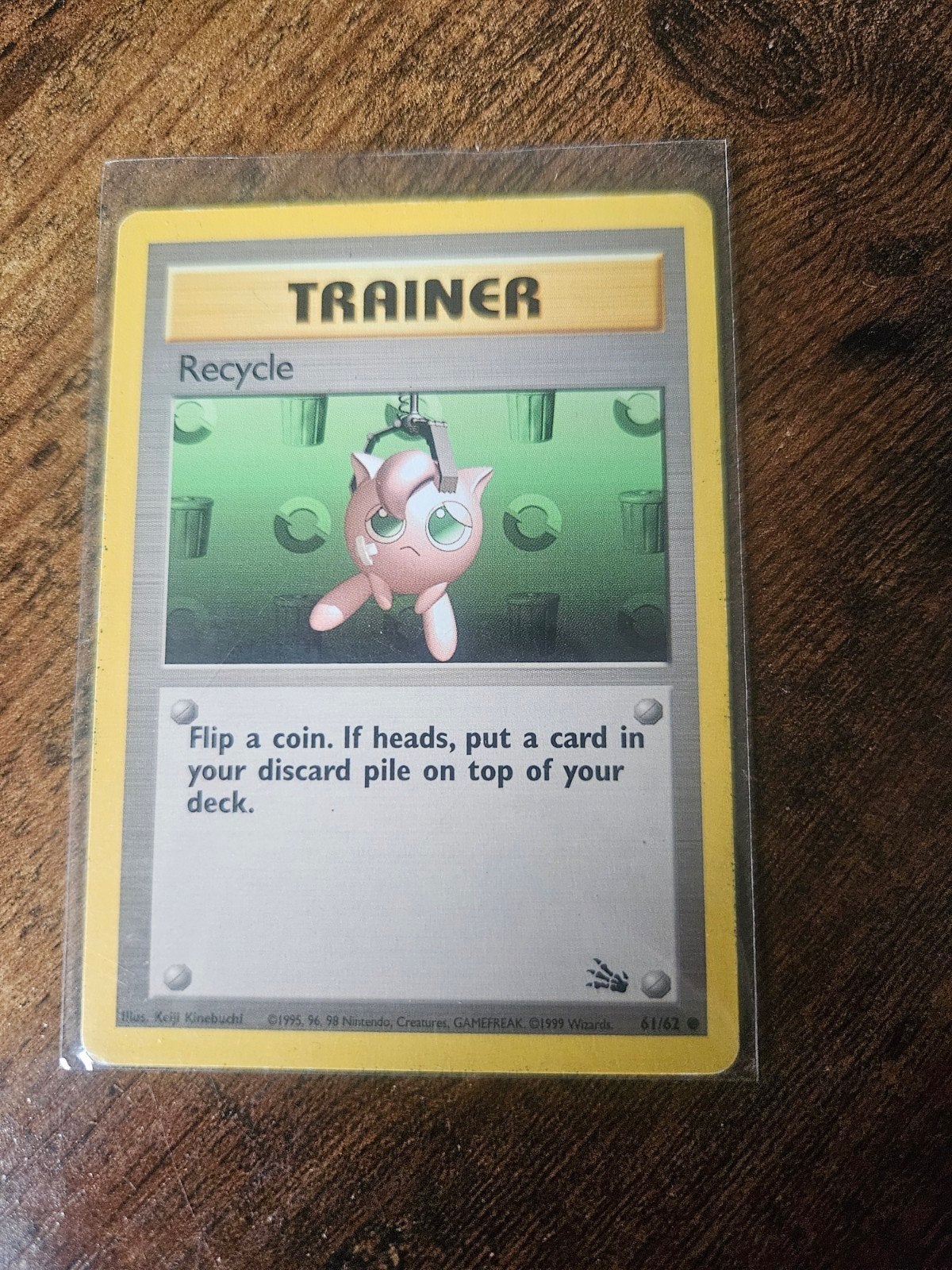 Pokémon TCG Recycle Trainer Kaart (Base Set 51/102), Ophalen of Verzenden, Gebruikt, Losse kaart