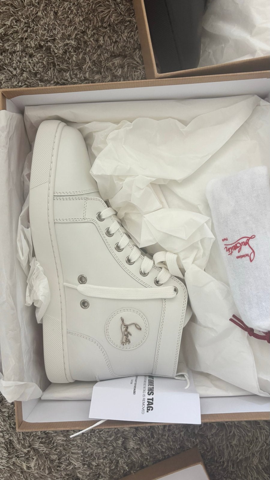 3 paar nieuwe Christian Louboutin sneakers maat 39.5, Kleding | Dames, Schoenen, Ophalen of Verzenden, Nieuw, Wit, Sneakers of Gympen