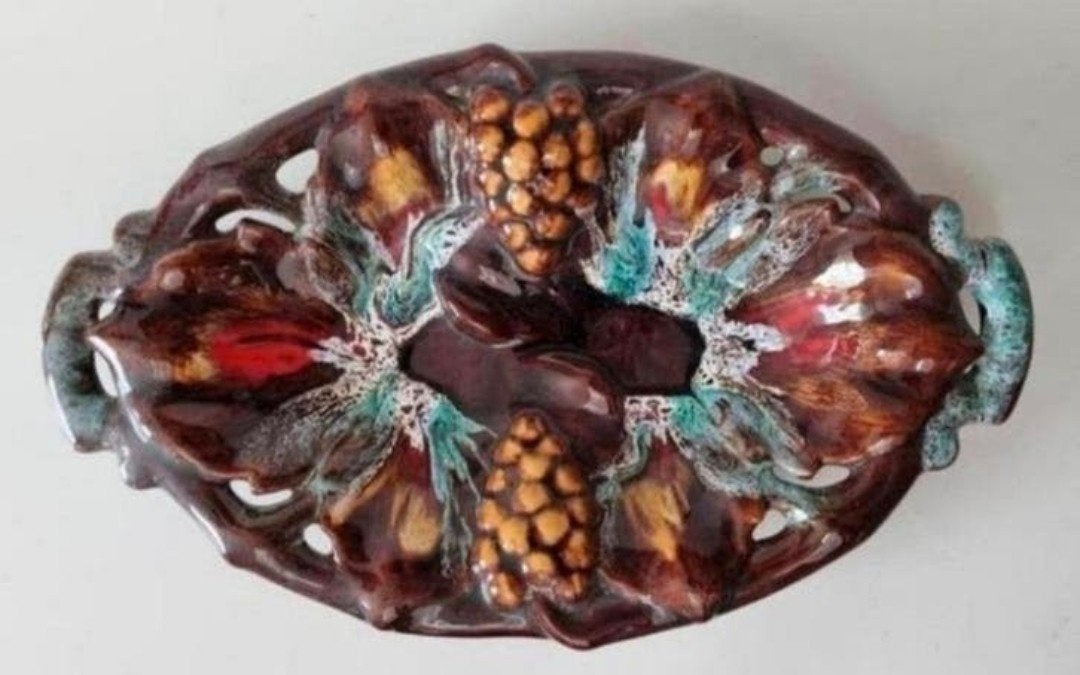 Vintage Vallauris keramieken schaal uit Frankrijk, Antiek en Kunst, Antiek | Schalen, Ophalen