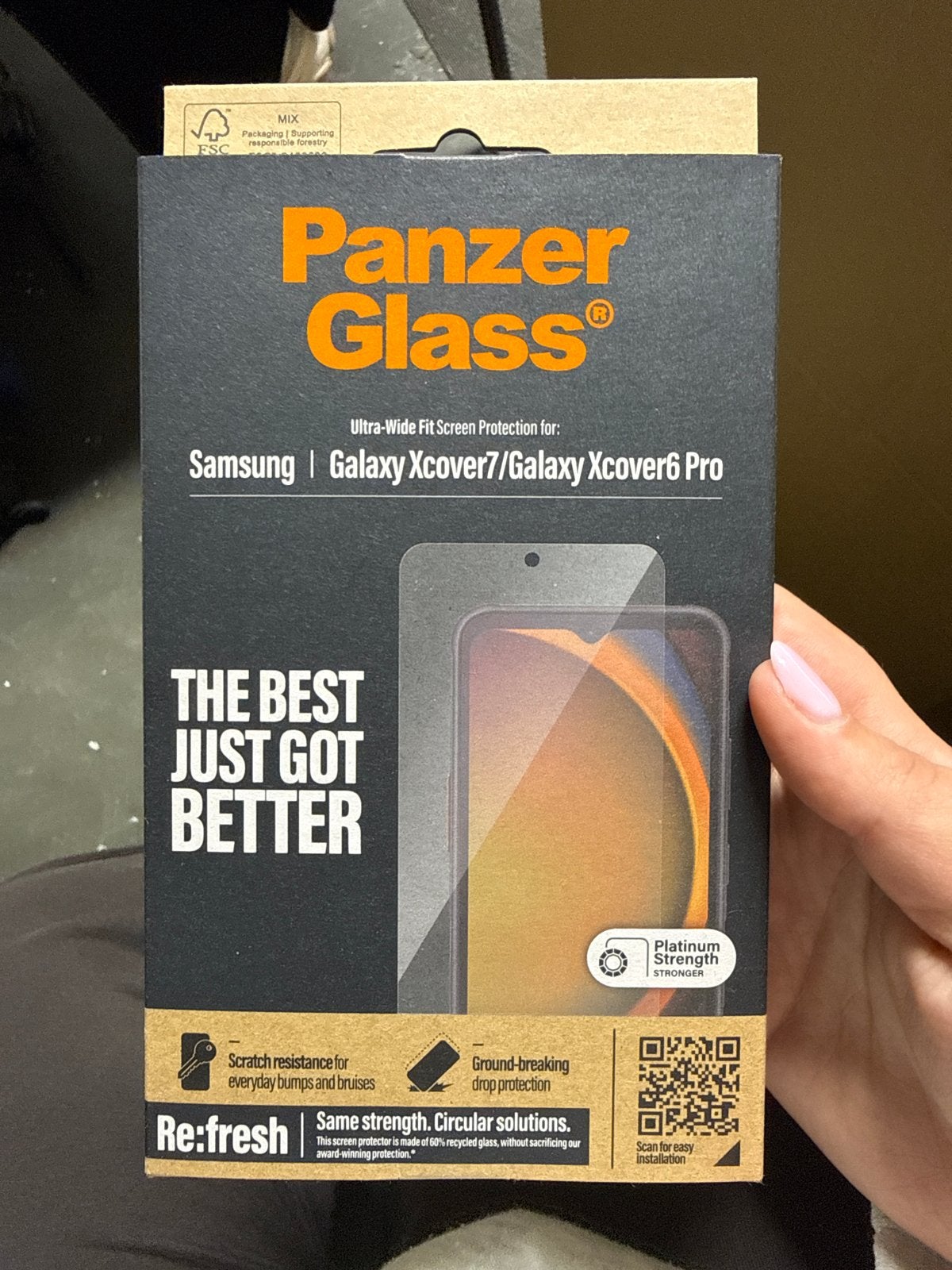 PanzerGlass Ultra-Wide Fit Screenprotector Samsung Galaxy, Ophalen of Verzenden, Nieuw, Bescherming, Samsung