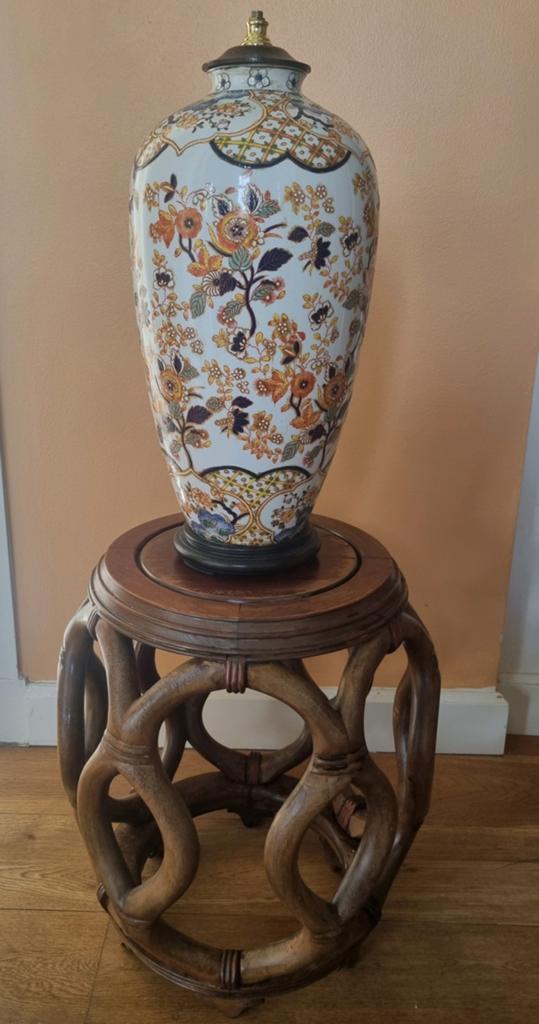 Grote Aziatische porseleinen vaas in Imari-stijl (ca. 49 cm, Antiek en Kunst, Antiek | Vazen, Ophalen of Verzenden