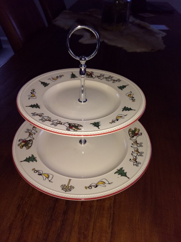 Windsor christmas kerst kerstservies Etagere, Huis en Inrichting, Keuken | Servies, Overige typen, Ophalen of Verzenden, Zo goed als nieuw