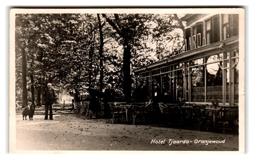 Oranjewoud, Hotel Tjaarda. Lees beschrijving, Verzamelen, Verzenden, 1940 tot 1960, Gelopen, Friesland