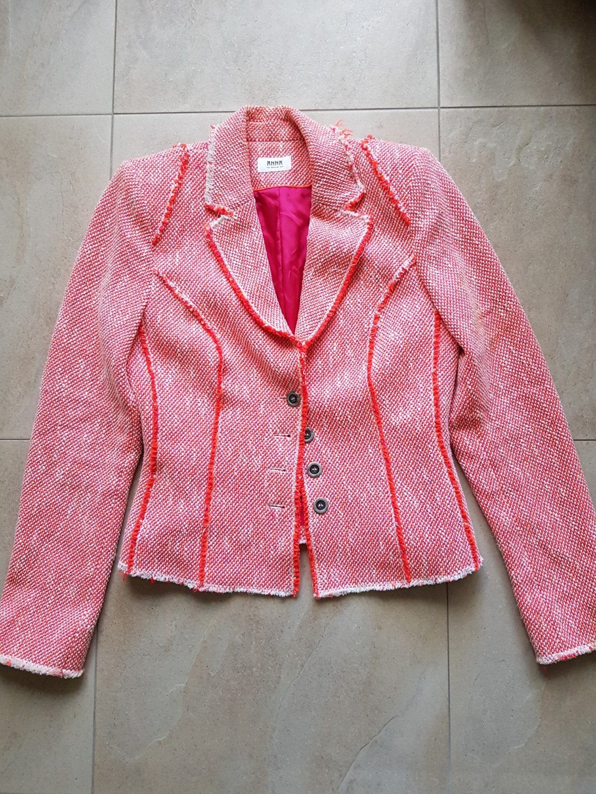 Jasje blazer Anna 38, Kleding | Dames, Jasjes, Kostuums en Pakken, Ophalen of Verzenden, Zo goed als nieuw, Maat 38/40 (M), Oranje