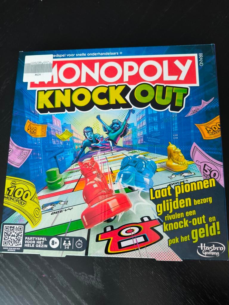 Monopoly Knock Out Bordspel, Vijf spelers of meer, Ophalen of Verzenden, Zo goed als nieuw, Hasbro