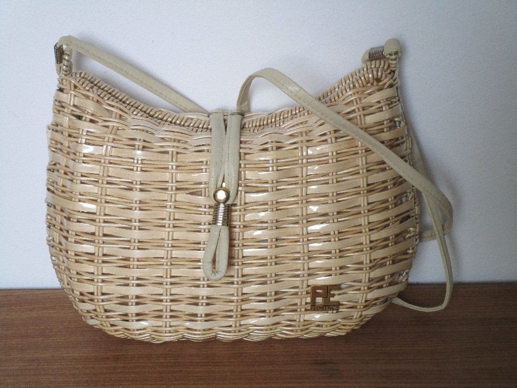 Nr.167: Geweldige Tas Vintage Damestas van PE Florence, Ophalen of Verzenden, Nieuw, Wit, Handtas