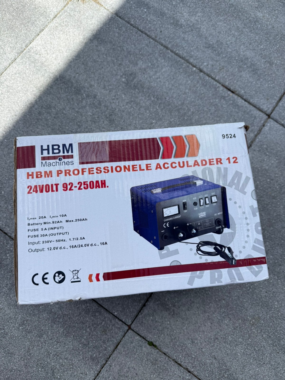 Hbm professionele acculader 12-24v nieuw!, Ophalen, Nieuw