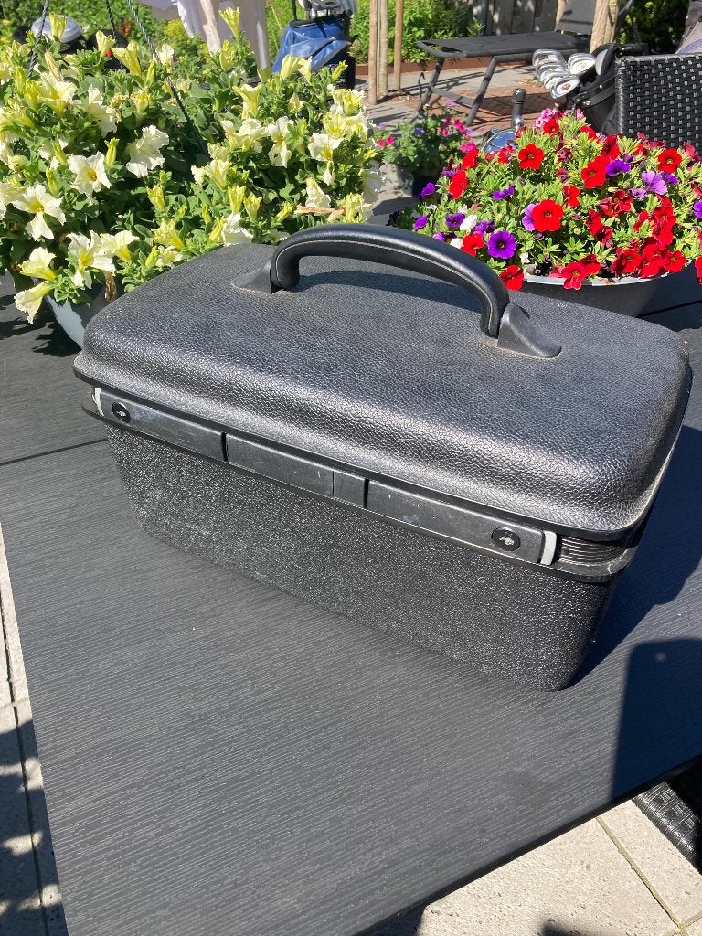 beauty case, Ophalen, Gebruikt, Zwart, Met slot