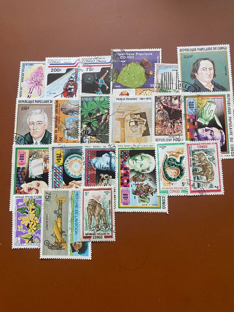 Kleine verzameling postzegels Congo, Verzenden, Overige landen, Gestempeld