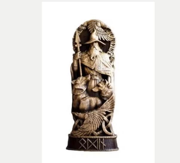 Prachtig beeldje Noorse god Odin (20cm), Verzamelen, Beelden en Beeldjes, Ophalen of Verzenden, Nieuw, Mens