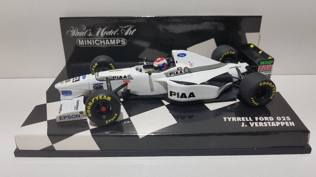 F1 Tyrrell 025 Jos Verstappen Minichamps 1/43, Hobby en Vrije tijd, Modelauto's | 1:43, Ophalen of Verzenden, Zo goed als nieuw