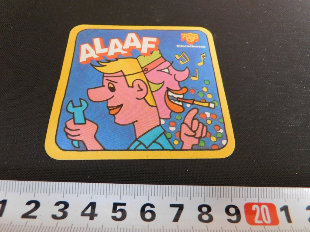 sticker ASB Uitzendbureau Alaaf Carnaval  KF930, Ophalen, Zo goed als nieuw