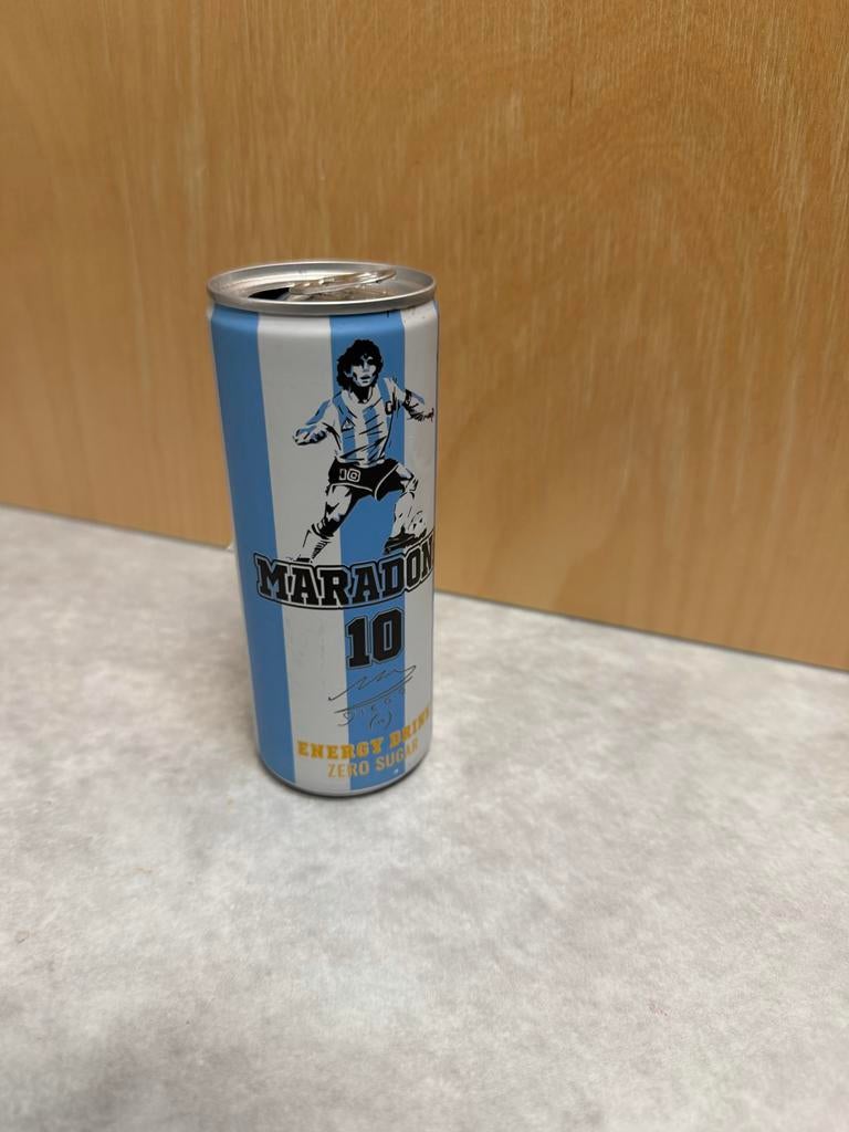Maradona Energy Drink Blikje - Collectors Item, Ophalen of Verzenden, Gebruikt, Frisdrank, Overige merken