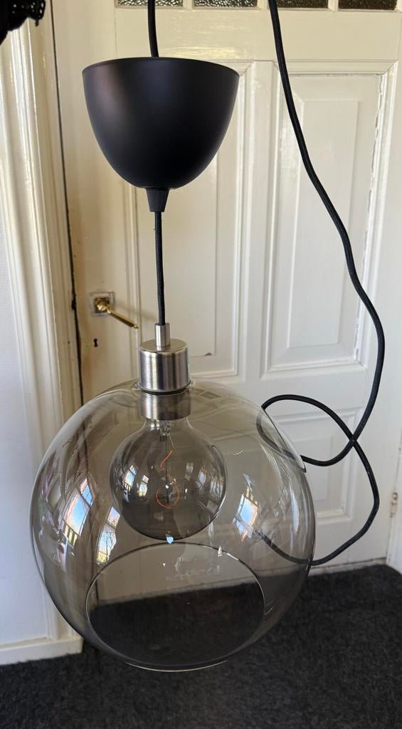 IKEA Jakobsbyn hanglamp - Rookkleur, Ophalen, Zo goed als nieuw, Glas, Minder dan 50 cm