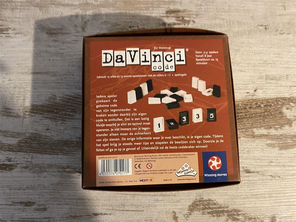 Davinci code kleine vierkante doos [133], Hobby en Vrije tijd, Gezelschapsspellen | Bordspellen, Verzenden, Zo goed als nieuw