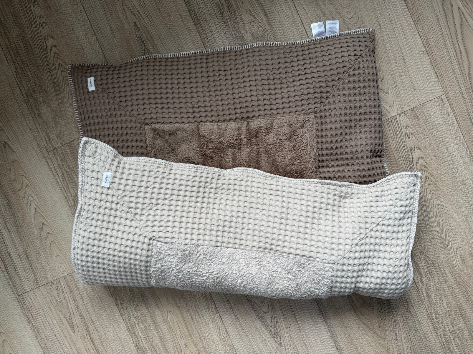 Koeka Boxkleed Caffee/ Sand Bruin/ beige 75x95cm, Ophalen of Verzenden, Zo goed als nieuw, Rechthoekig, Boxkleed