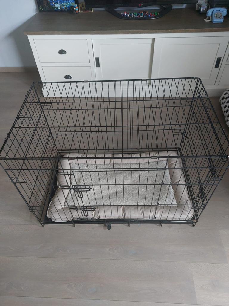 Zwarte bench, Ophalen, Zo goed als nieuw