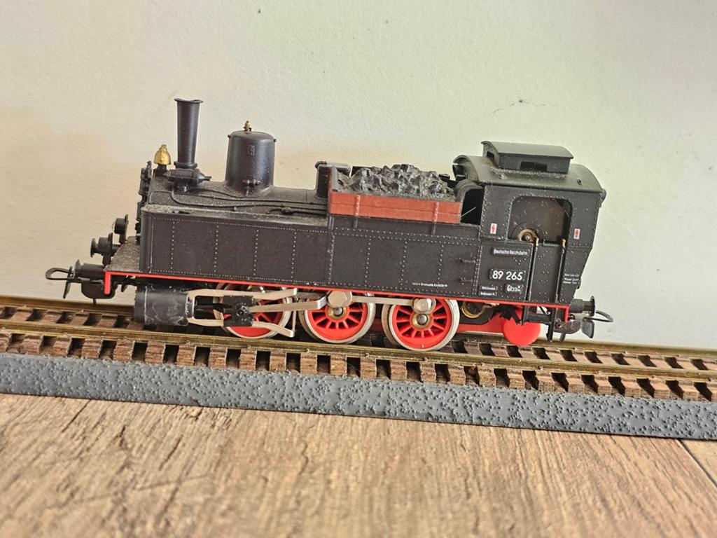 Modeltrein Ho piko stoomlokomotief BR89 Reichsbahn getest ok, Gebruikt, Gelijkstroom, Locomotief, Piko