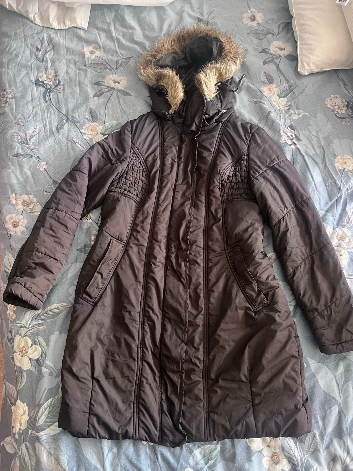 Noppies Zwangerschap Winterjas Maat L, Ophalen, Overige typen, Zwart, Maat 42/44 (L)