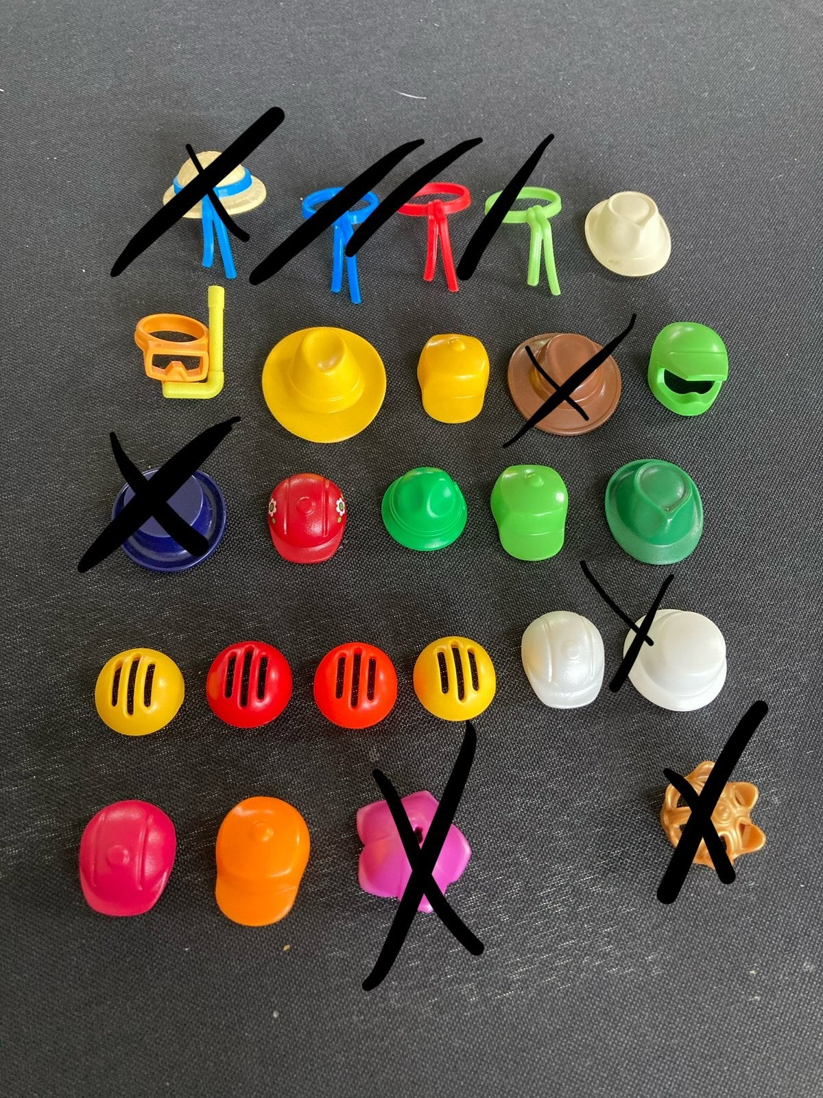 Playmobil kinder hoedjes, petjes…, Ophalen of Verzenden, Zo goed als nieuw