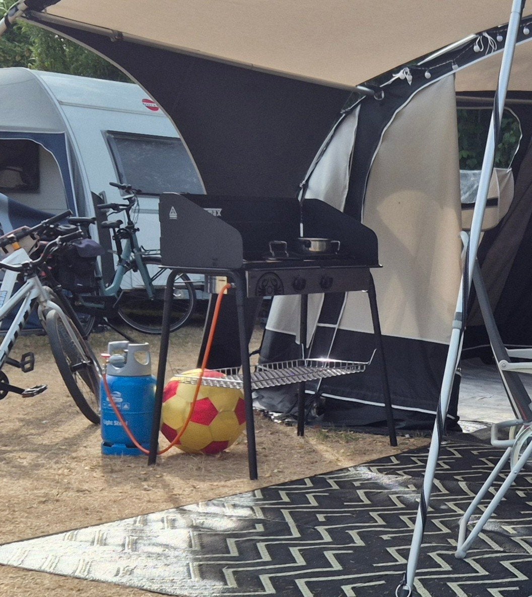 Petromax Gasfornuis camping / outdoor met 2 branders, Ophalen, Zo goed als nieuw