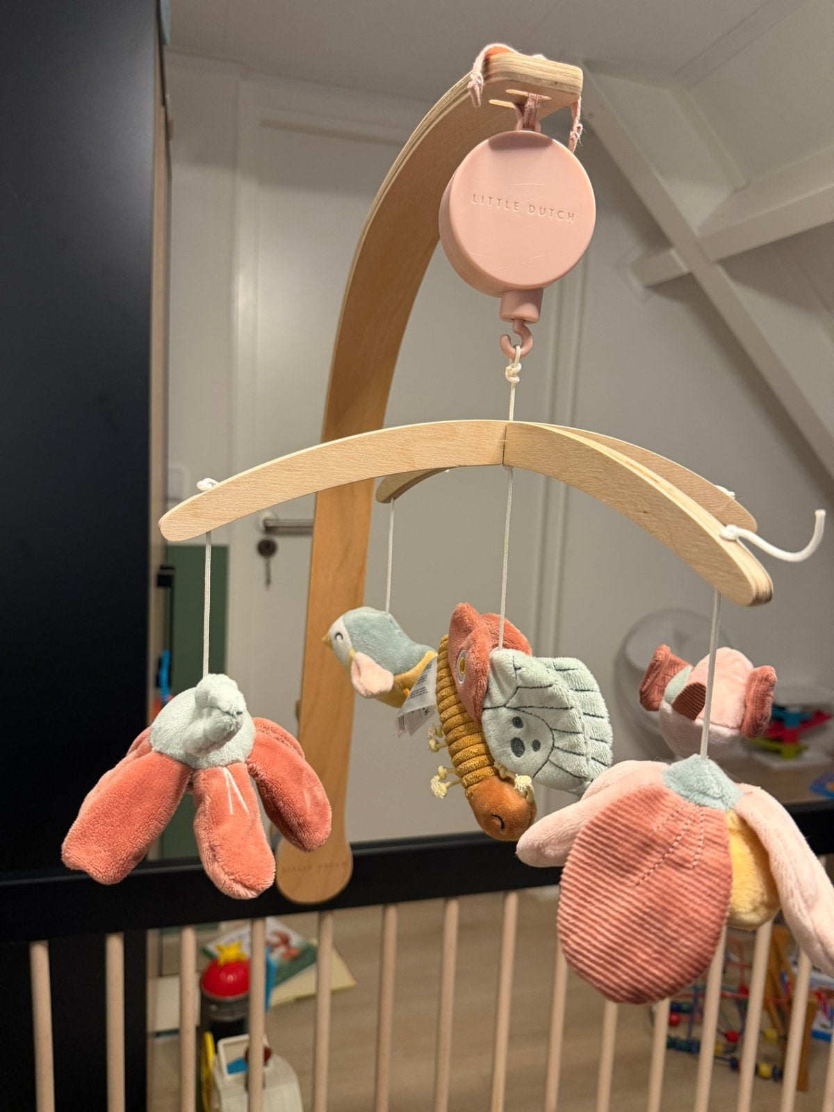Houten muziekmobiel Little Dutch, Kinderen en Baby's, Ophalen, Zo goed als nieuw, Mobiel, Met geluid