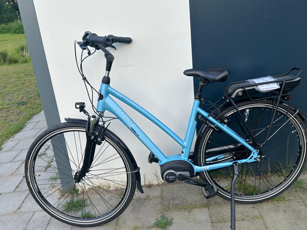 Elektrische fiets, Minder dan 10 versnellingen, 53 tot 56 cm, Ophalen of Verzenden, Zo goed als nieuw