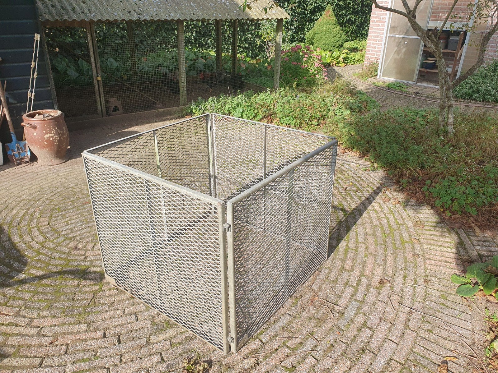 Demontabele compostbak bladbak, Ophalen, Gebruikt