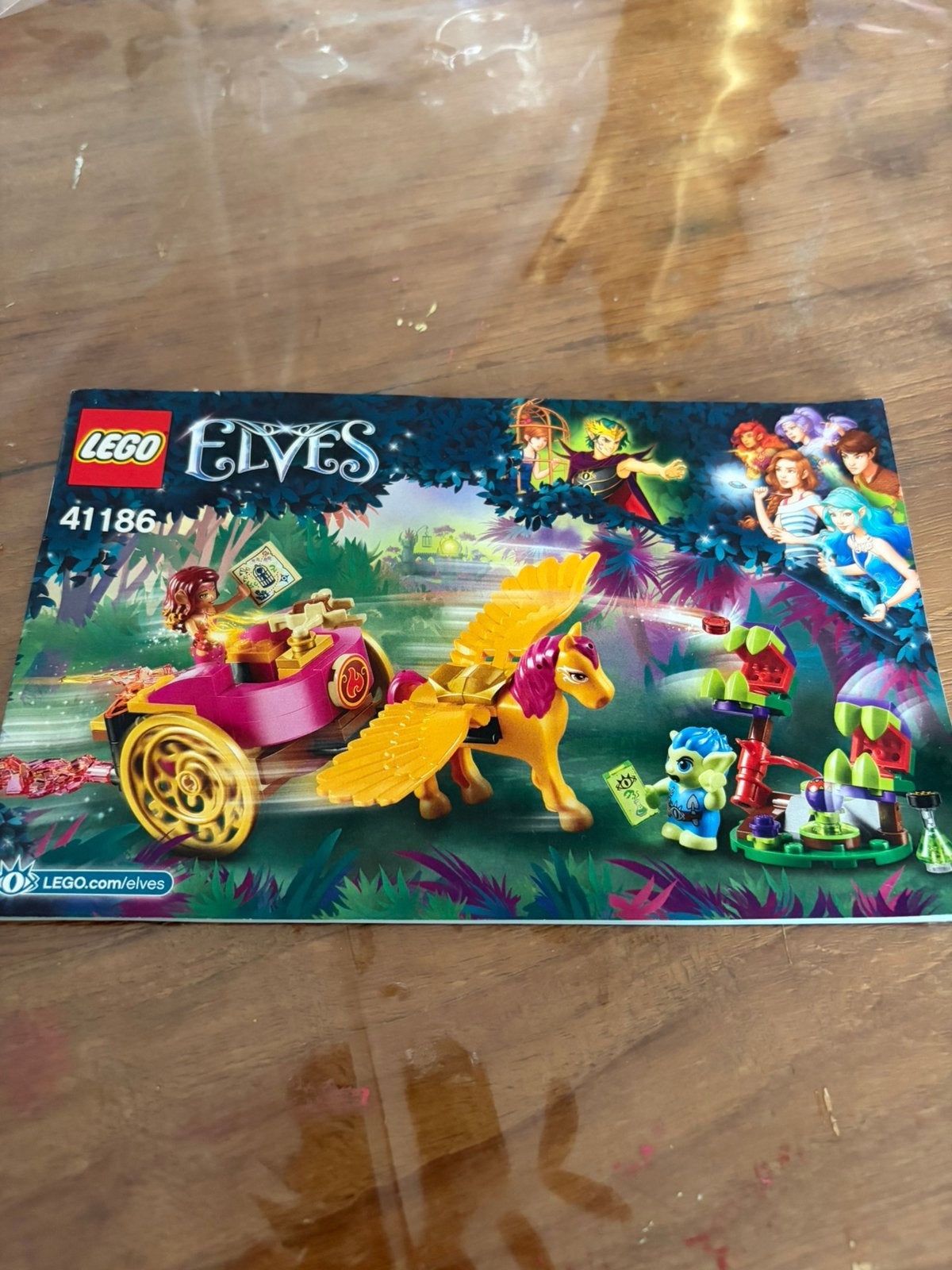Lego elves 41186 Azari & de ontsnapping uit het goblinbos, Gebruikt, Lego, Ophalen of Verzenden, Complete set