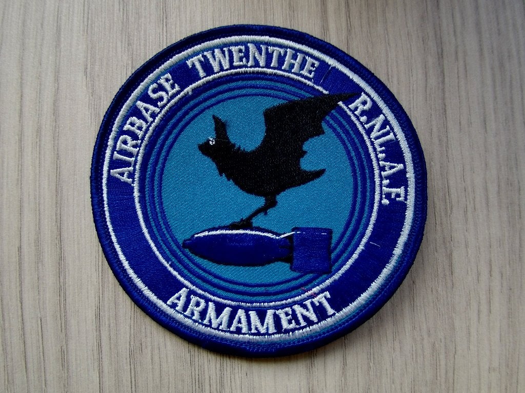 Patch Airbase Twenthe RNLAF Armament, Verzamelen, Verzenden, Luchtmacht, Nederland, Embleem of Badge