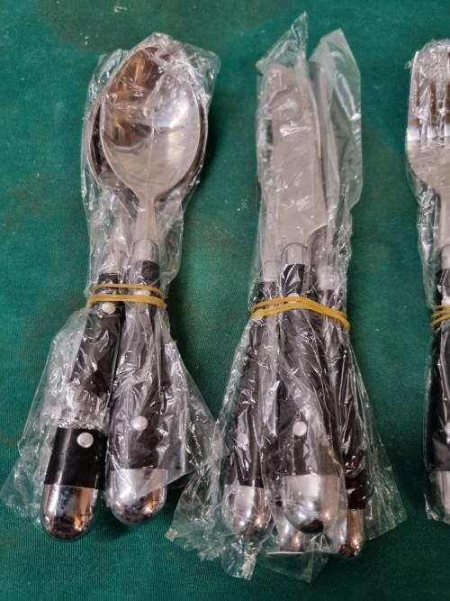bestek voor 4 personen 16 delig zwart handgreep, Huis en Inrichting, Ophalen of Verzenden, 'T Olde Gre-j, Info@toldegrej.nl, Endepoelstraat 20f Didam