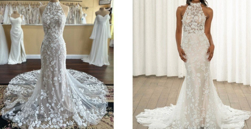 Elegante Madi Lane Trouwjurk met Kant, Maat 42, Trouwjurk, Wit, Ophalen of Verzenden, Madi Lane