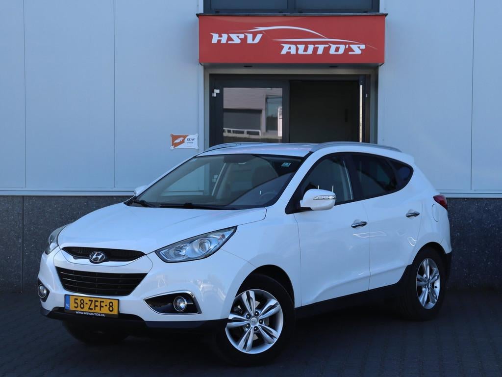 Hyundai Ix35 2.0i Style airco trekhaak org NL, Gebruikt, 4 cilinders, Leder en Stof, Origineel Nederlands