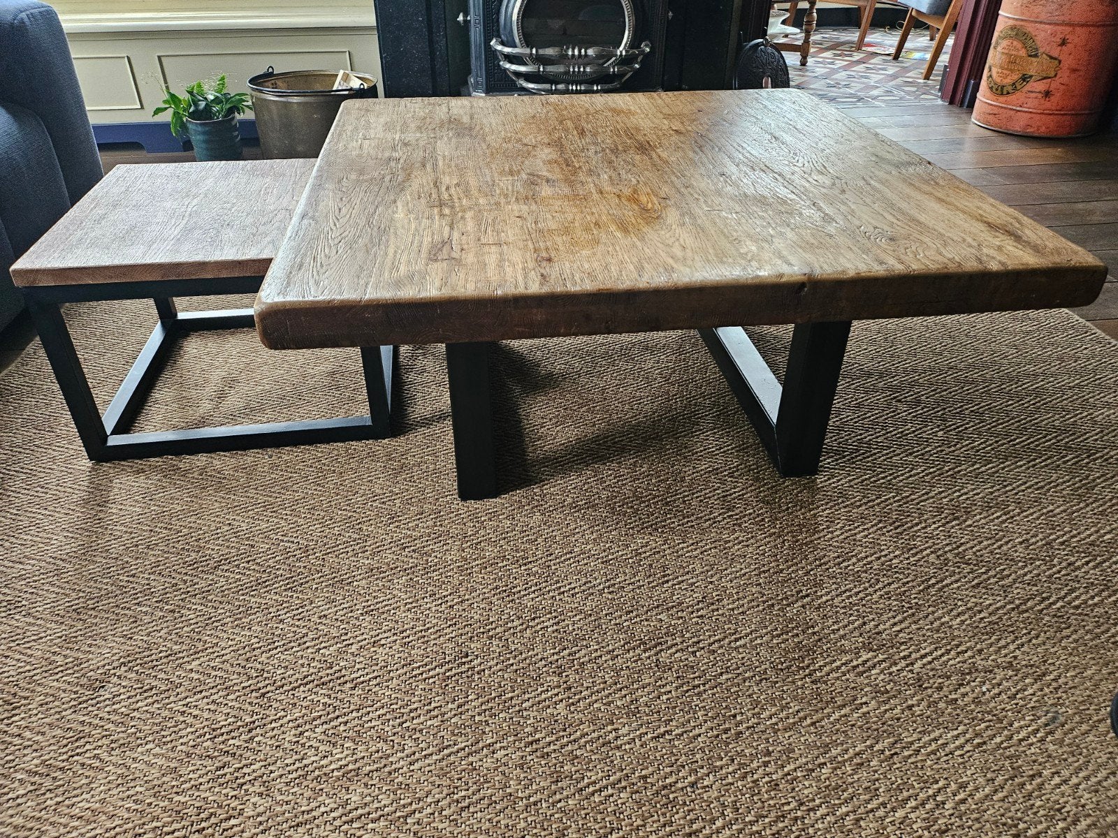 Salontafel, 100 tot 150 cm, Eikenhout, Zo goed als nieuw, 50 tot 100 cm