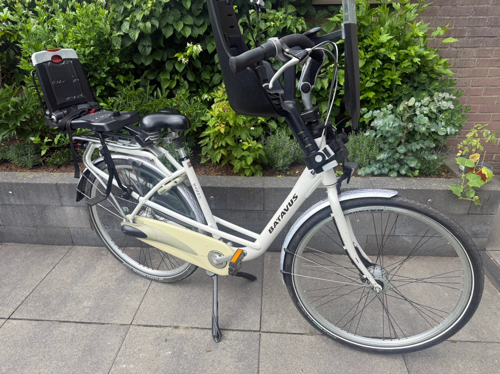 Batavus Mambo Moederfiets / Mamafiets – Incl. 2 Kinderzitjes, Fietsen en Brommers, Fietsen | Dames | Moederfietsen, Ophalen, 2 zitjes