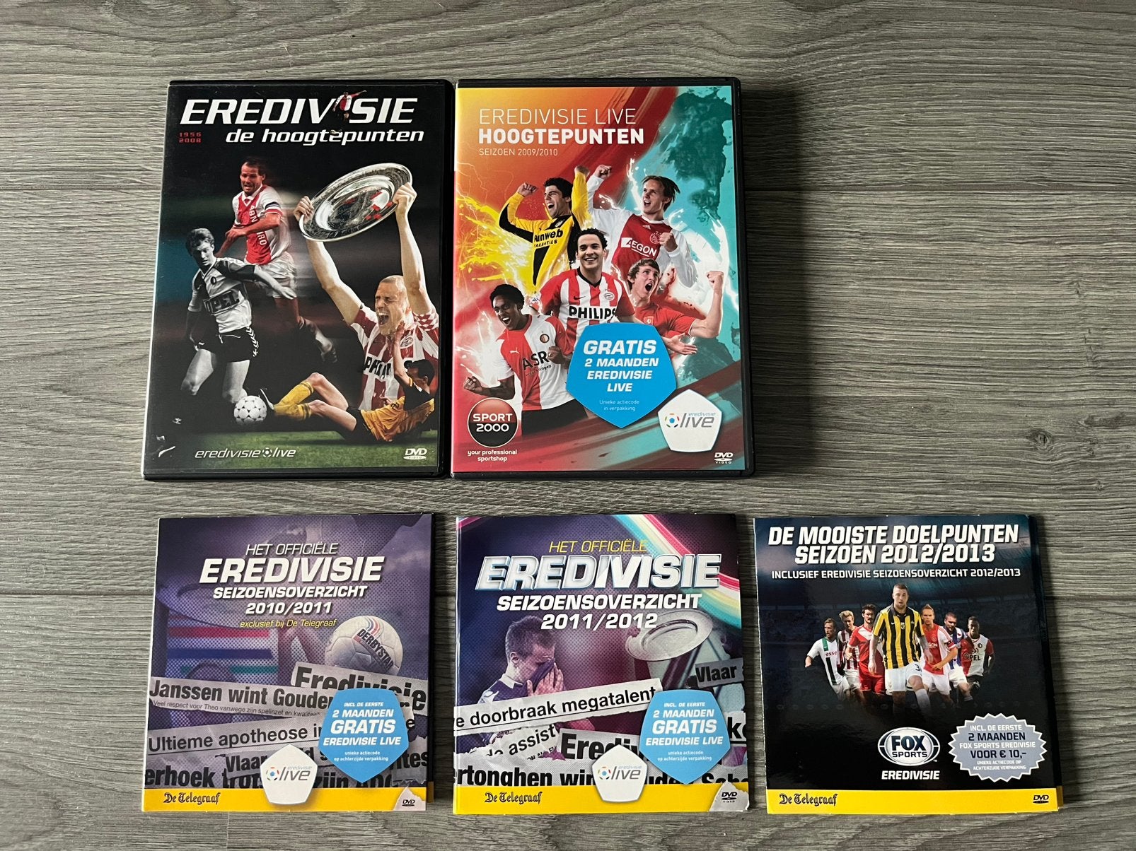 Eredivisie DVD’s, Inclusief DVD, Overige formaten, Overige typen, Alle leeftijden
